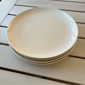 Crate & Barrel Cream Dinnerware Plates 10.5 inches